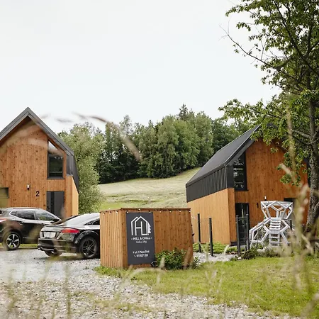 Hill & Chill - Nowoczesne Stodoly Ze Strefa Spa, Balia, Sauna 度假居 *